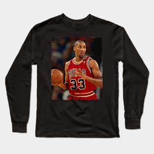 Scottie Pippen #33, Chicago Bulls Long Sleeve T-Shirt